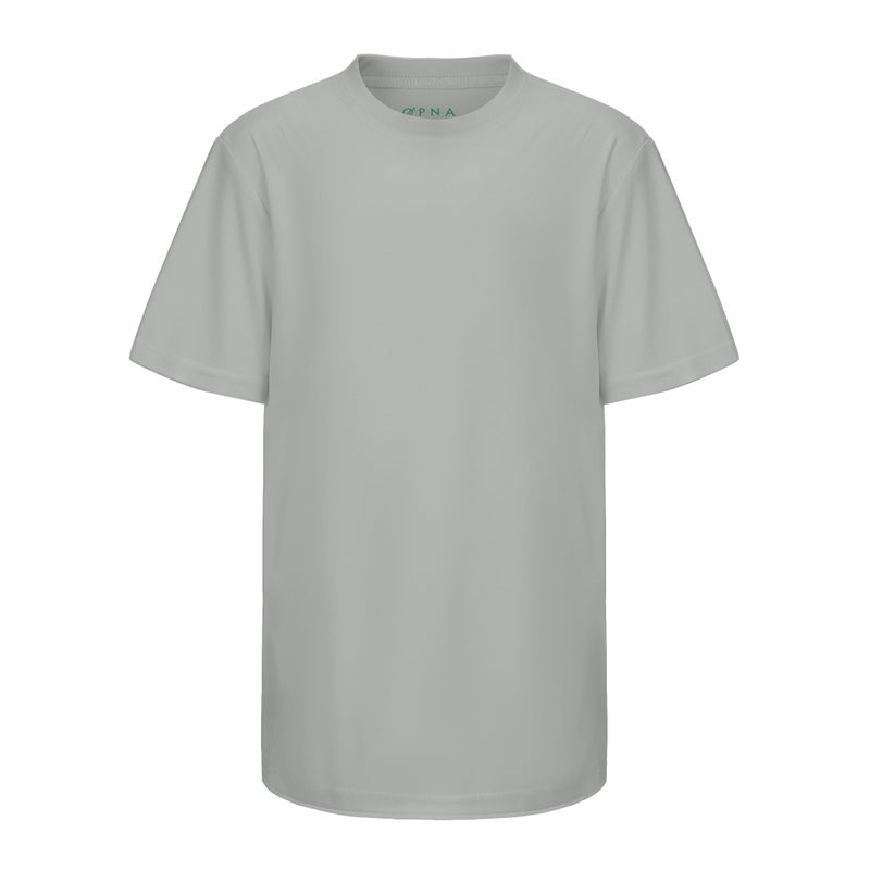 Opna Youth Boys Dri Fit Athletic T Shirts for Boys & Girls Sports Undershirt â€“ Youth & Teen Sizes Silver-S - Image 3
